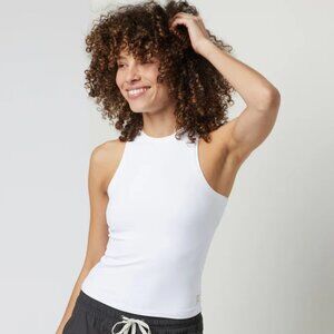 Vuori All The Feels Crew Tank Top White Size M EUC